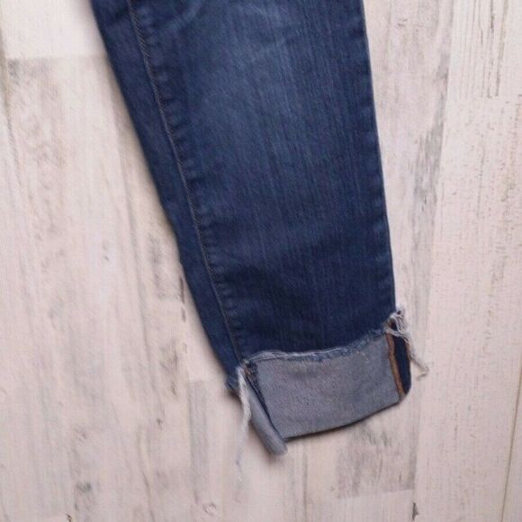 LOFT Size 4 Original Straight Cuffed Jeans - Picture 6 of 12